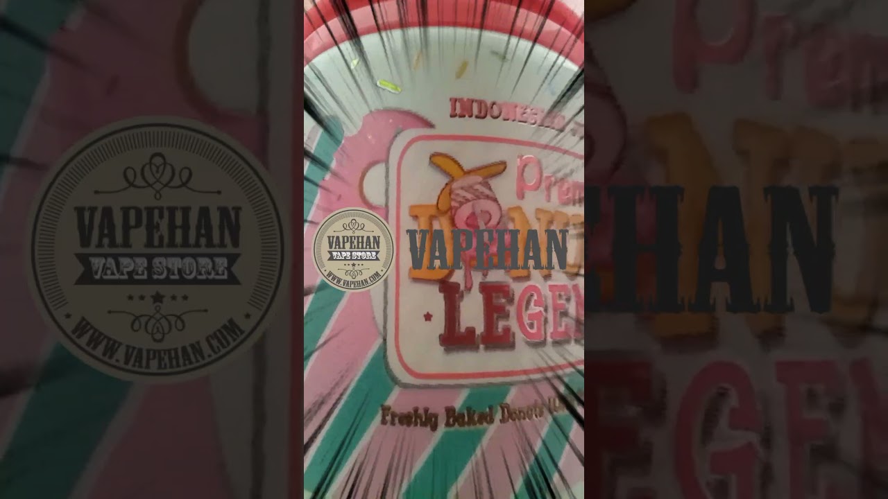 Vapehan PREMIUM DONUTS LEGEND STRAWBERRY 60ML PREMIUM LIQUID LOKAL 9mg #EHBAPAKBAPAK #vape #liquid