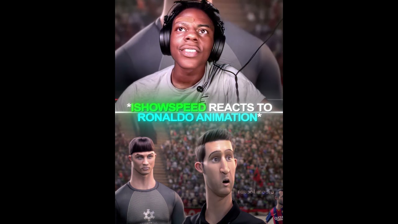 IShowSpeed Reacts To Ronaldo & Messi's Animation 😂