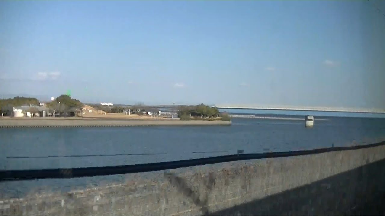 【東海道新幹線N700A】こだま728号左側車窓（回響號728班列車窗景） 名古屋～三河安城～豊橋～浜松～掛川～静岡 27 Jan. 2026