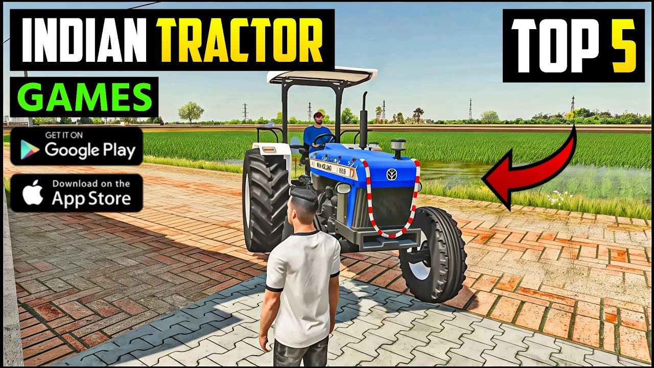 TOP 5 TRACTOR GAMES FOR ANDROID! BEST TRACTOR GAMES FOR ANDROID 2025/TOP 5 TRACTOR GAMES
