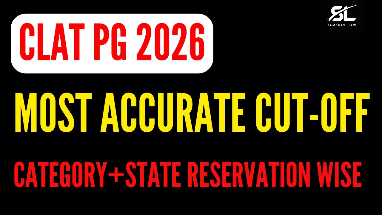 CLAT PG 2026 Most Accurate Cutoff (State+Category wise) | CLAT PG 2026 Result | CUET PG LLM 2026