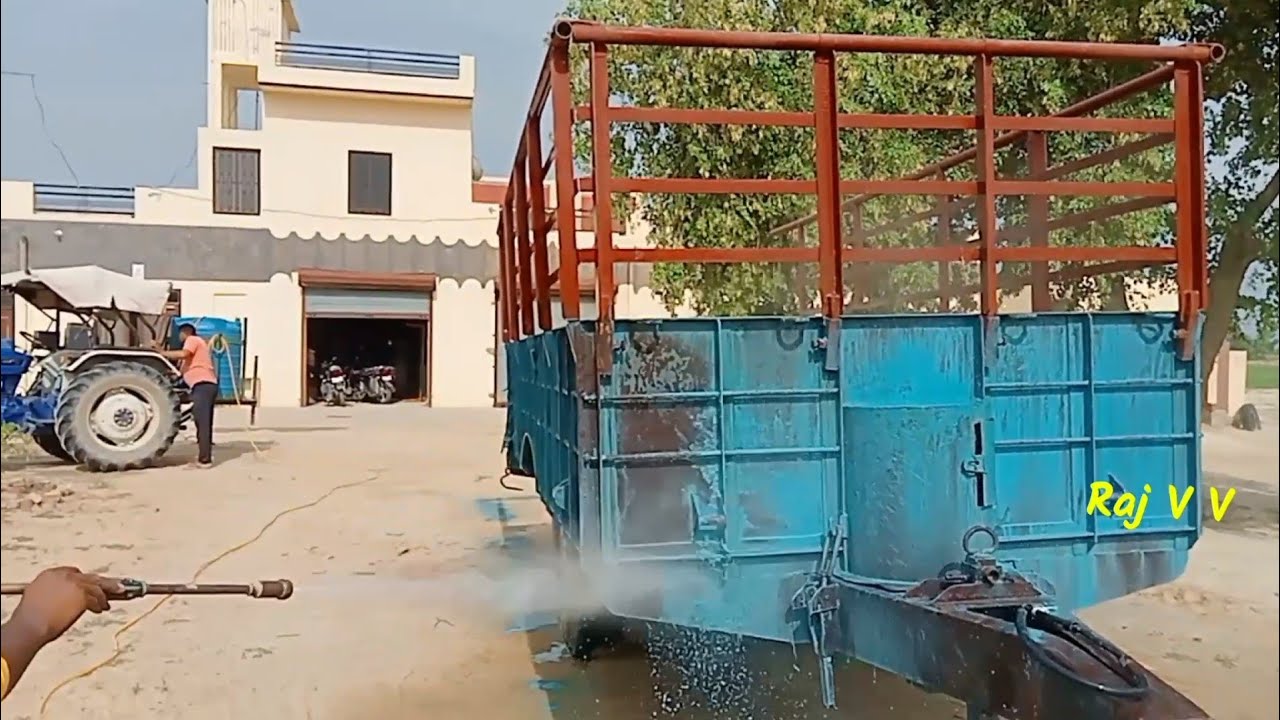 ट्रॉली के कास्टिकर लगाकर कलर कैसे उतारा जाता है ,, caustic kaise lagaya jata hai