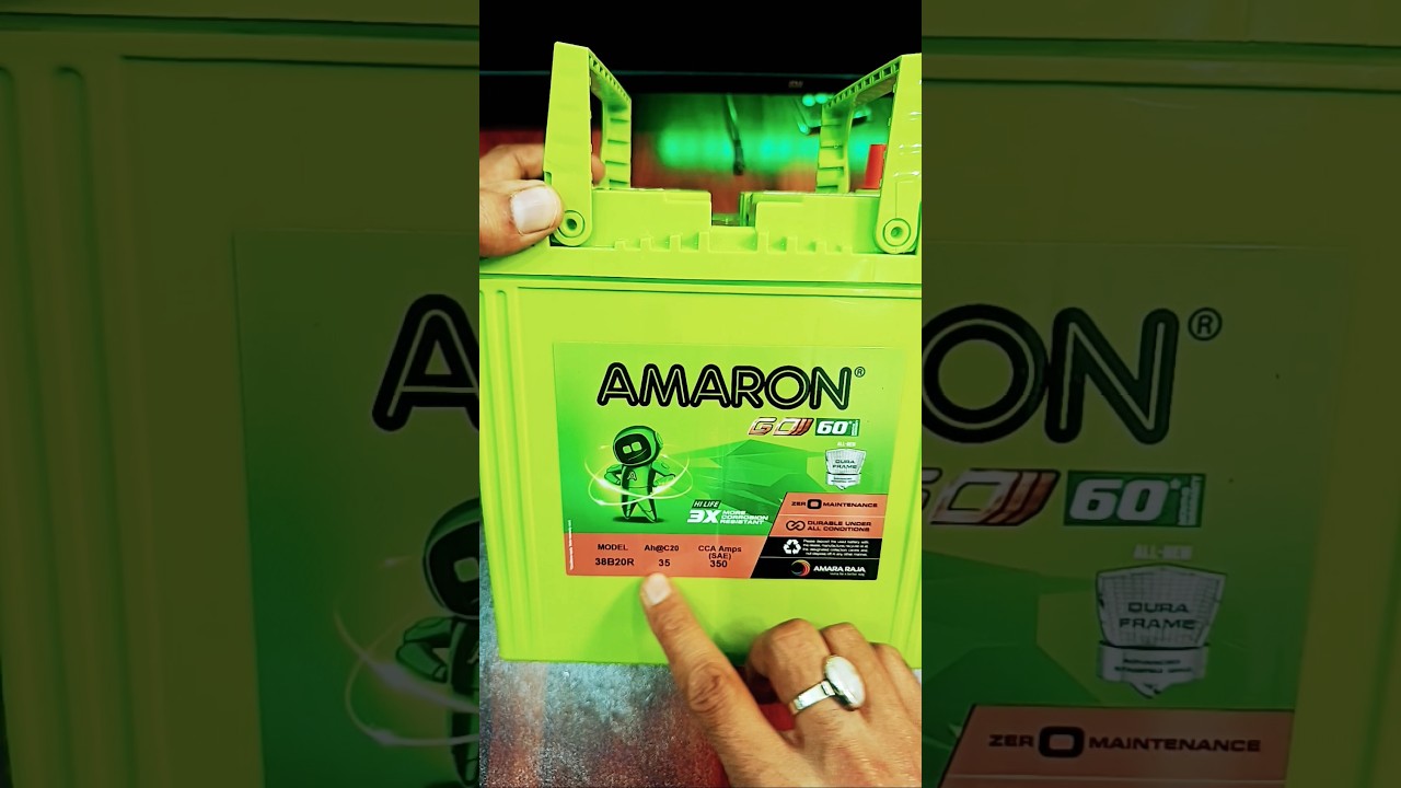 Amaron Go Series Hi Life 35 Ah Car Battery | Amaron Go model number 38B20R battery #amaron #battery