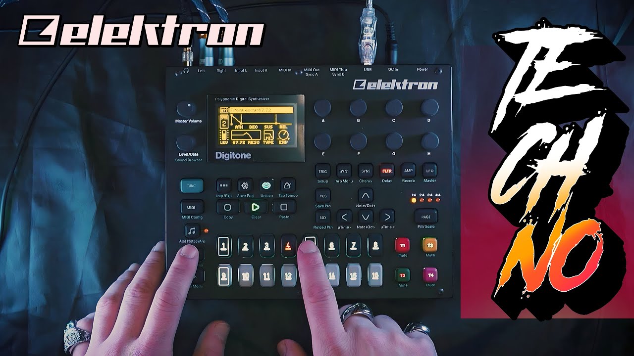 🚀 Epic Elektron Digitone Techno Project #8 : 16 Mind-Blowing Patterns! 🚀