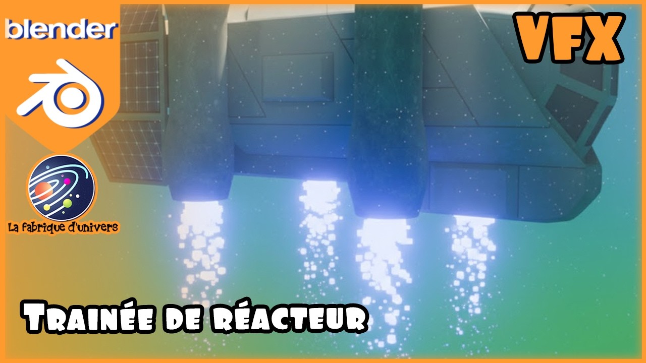 Tuto Blender FR n°116: VFX - Trainée de réacteur #blendertutorial #blendertricks