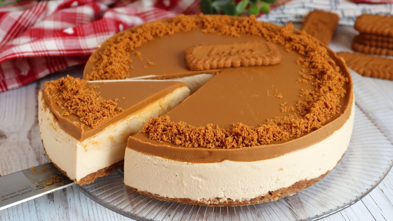 Tarta de queso con galletas lotus