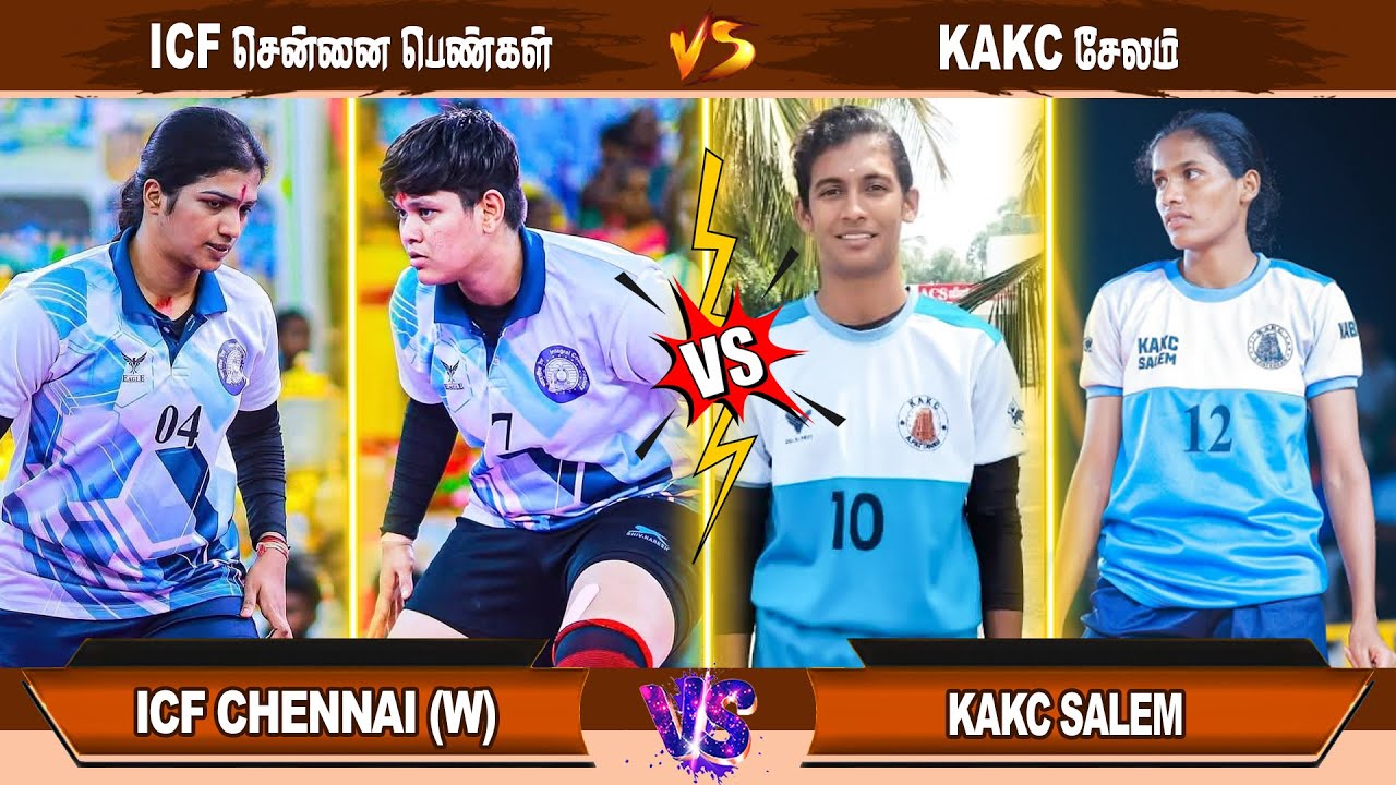 Icf Chennai womens vs KAKC Salem | ஐசிஎஃப் சென்னை மகளிர் vs கேஏகேசி சேலம் Saidapet,Chennai #kabaddi