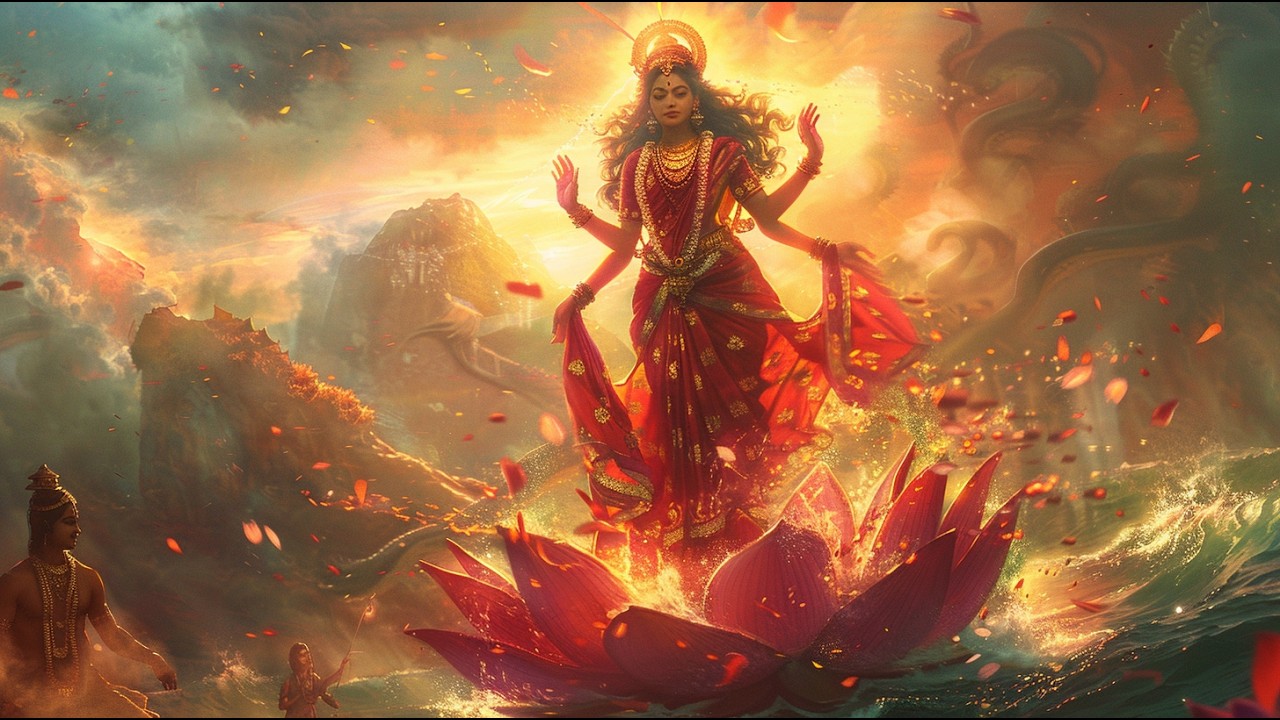Lakshmi Emerges from the Ocean | Hindu Story for Peace & Calm
