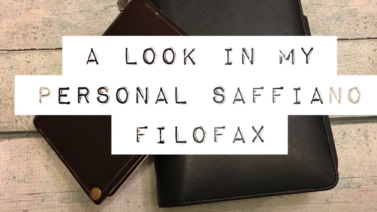 A Look in my Personal Saffiano Filofax