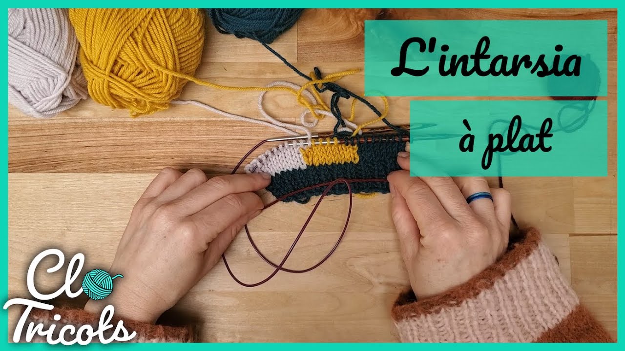 Tutoriel Tricot - Intarsia à plat
