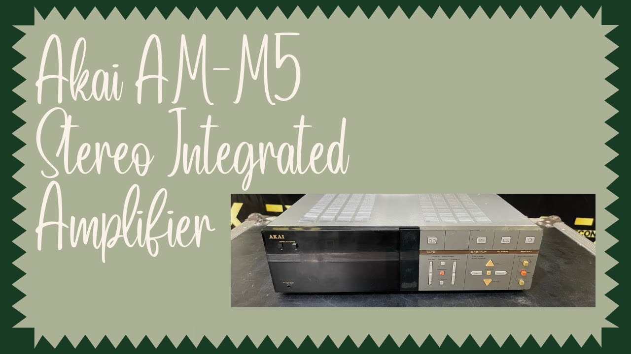 Akai AM-M5 Stereo Integrated Amplifier How To Use Price And Connection IN HINDI