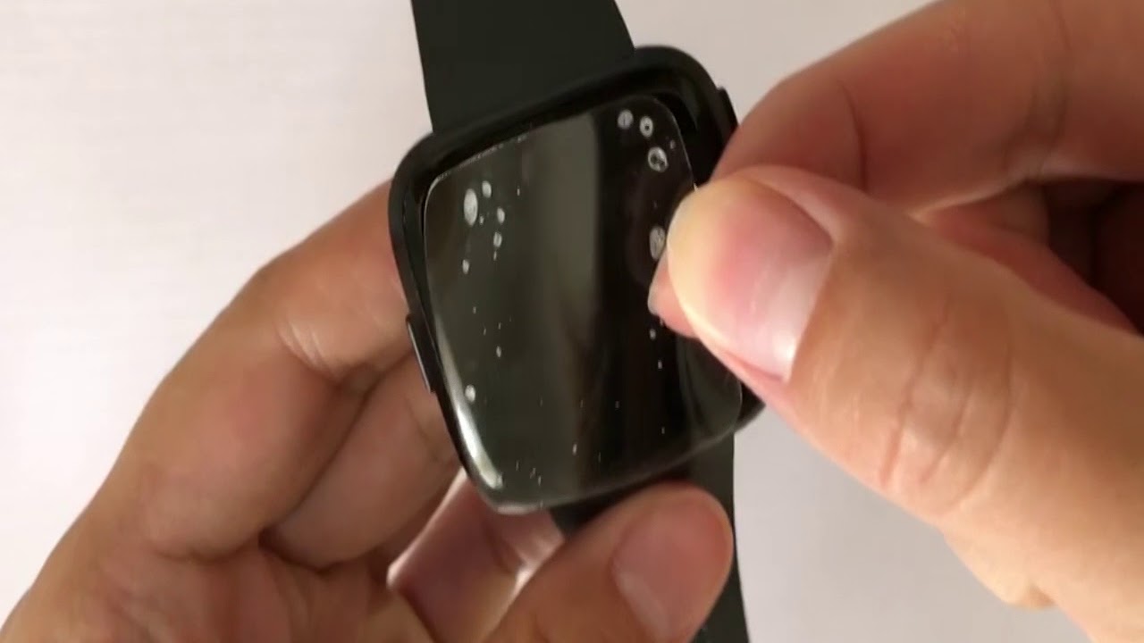 Liquid Screen Protector Installation for Fitbit Versa