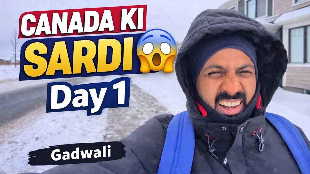 DAY 1 ❄️ CANADA 🇨🇦 WINTER #gadwali #winter #uttrakhand #canada #maa 