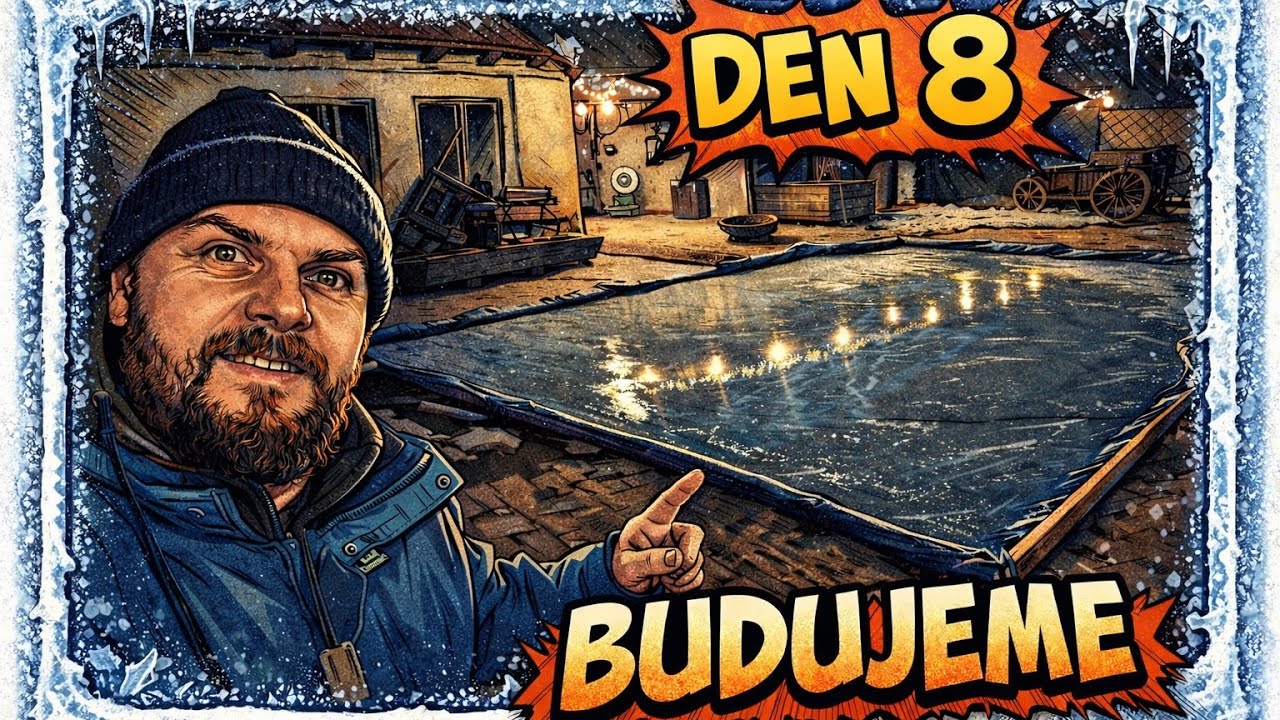 Den 8. a budu fit, dnes budujeme ledovou plochu