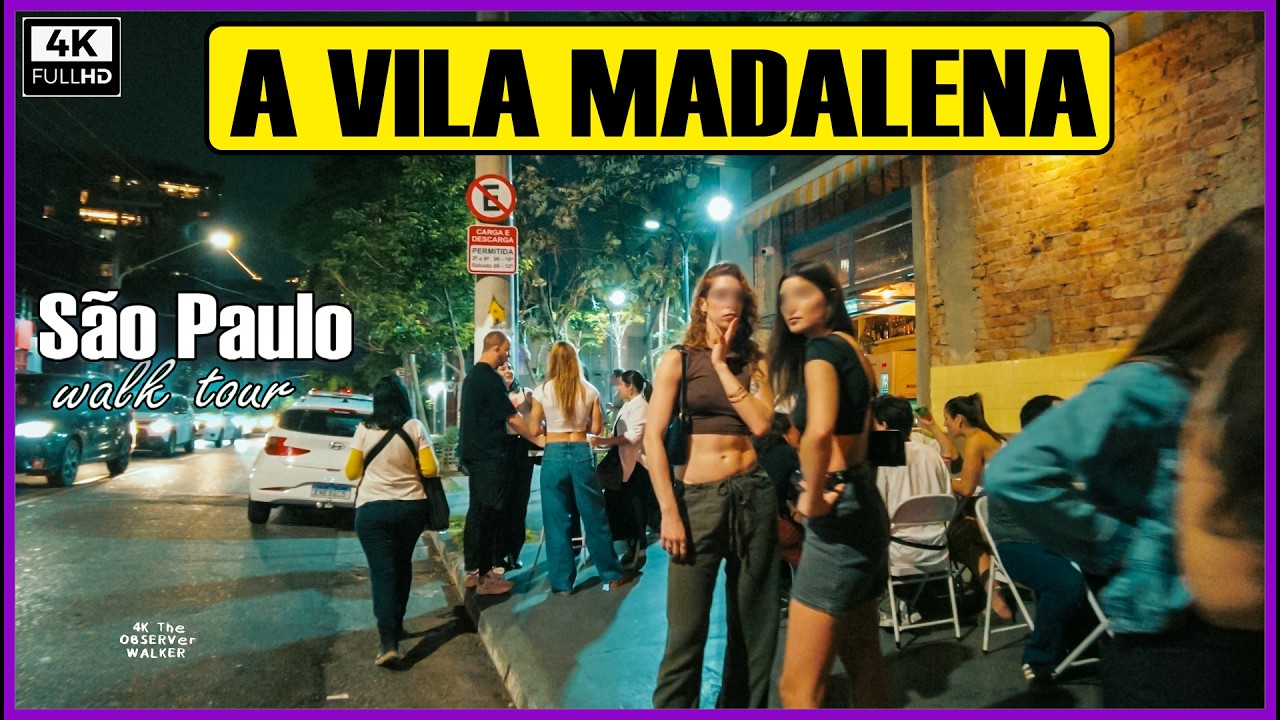 [4K] A Vila Madalena  em São Paulo  está assim #saopauloape #vilamadalena #saopaulowalkingtour