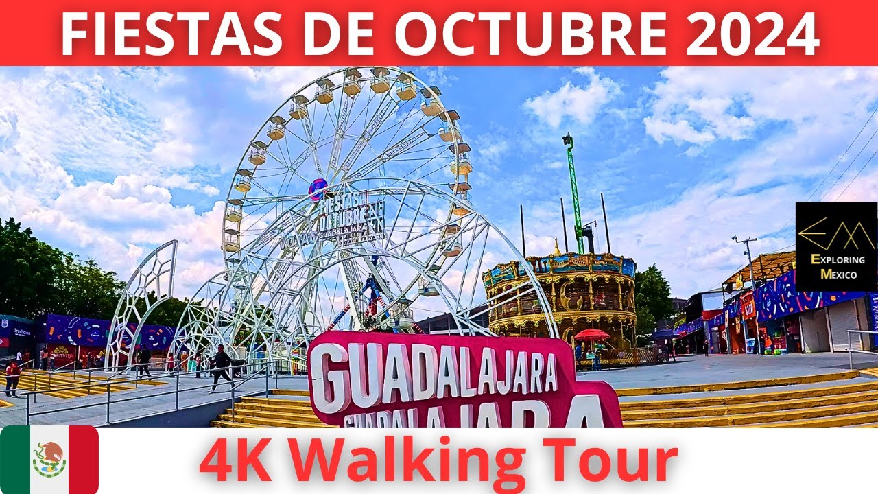 GUADALAJARA Fiestas de Octubre 2024 4K Walking Tour | Jalisco 🇲🇽