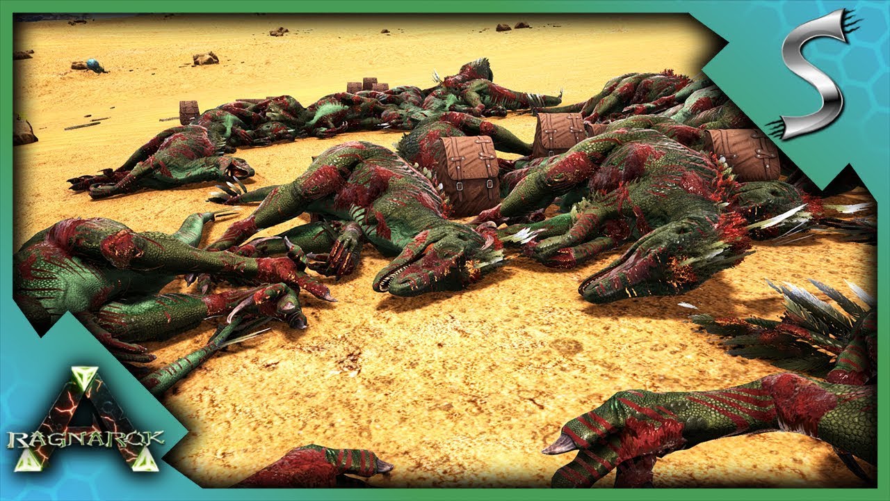 THE RISE AND FALL OF THE CRAPTOR ARMY! 100 RAPTORS! - Ark: RAGNAROK [DLC Gameplay S3E71]