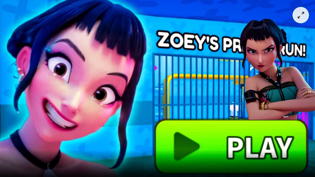 🩵ZOEY'S PRISON RUN OBBY New Scary Walkthrough Gameplay #roblox #scaryobby 