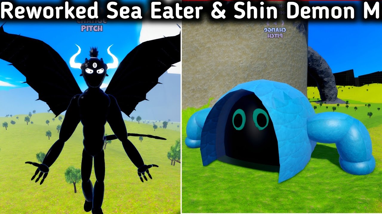 New Reworked Sea Eater and Reworked Shin Demon Gamepass Morph In Tiny Universe Roleplay Update 