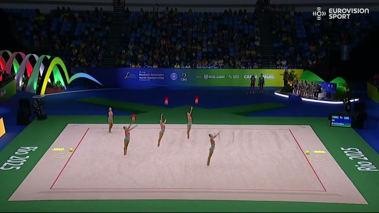 BULGARIA group 3 BALLS/2 HOOPS 25,4 - WCh Rio 2025
