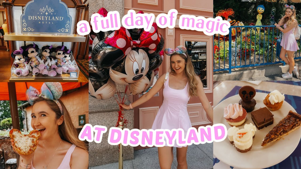 ☆ A FULL DAY OF MAGIC AT DISNEYLAND PARIS ☆ disneyland hotel merch + plaza gardens buffet 🩷✨🏰