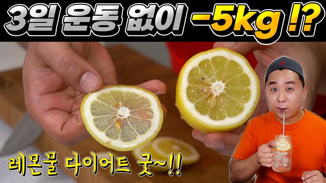 체지방 박살 내는 레몬물 다이어트 운동 없이 3일 했는데 효과가 너무 괜찮은데요^^?