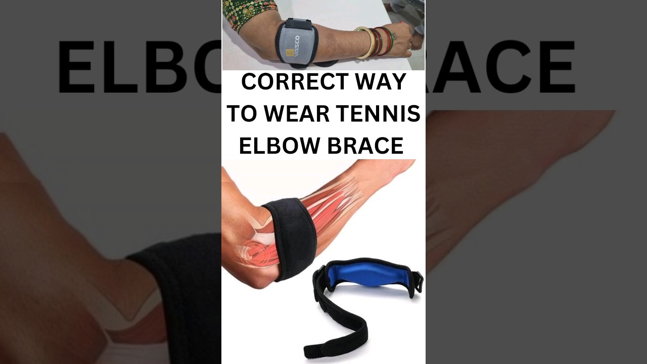 Wear your Elbow brace right ✅️ #tenniselbow#elbowbrace #@DrKinjalParmarPT