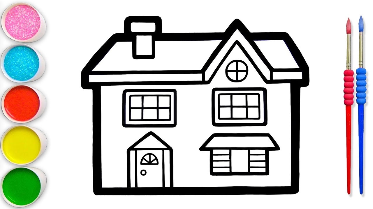How to Draw a Mansion Hous 🏠 | Learn to Draw | Drawing Tutorial Art