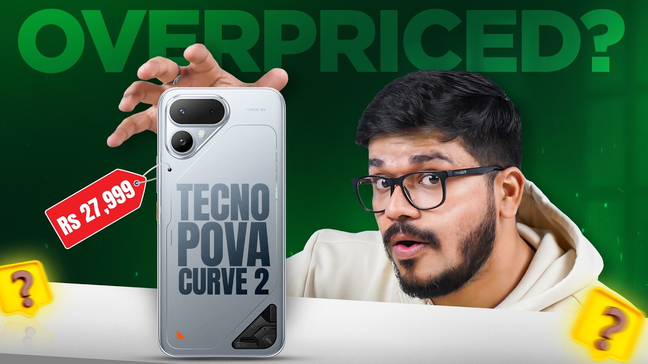 Tecno Pova Curve 2 review in Hindi | Slimmest phone with 8,000mAh battery🔋but is it overpriced?