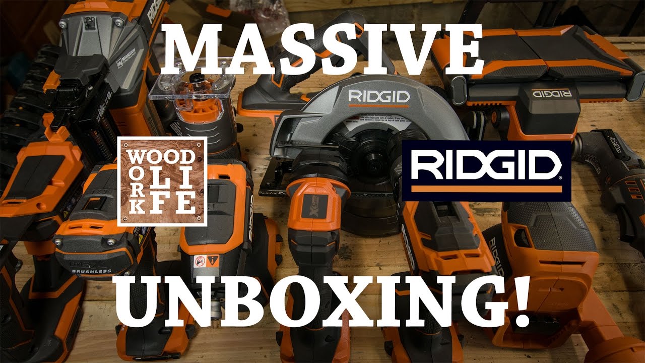 MASSIVE RIDGID TOOL UNBOXING! 2017 Gen 5x Cordless Brushless Tools