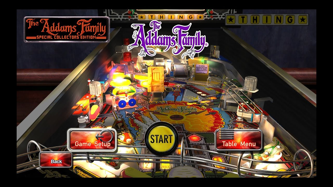 Pinball Arcade - The Addams Family Gold Edition DX11 PC Gameplay (60fps)