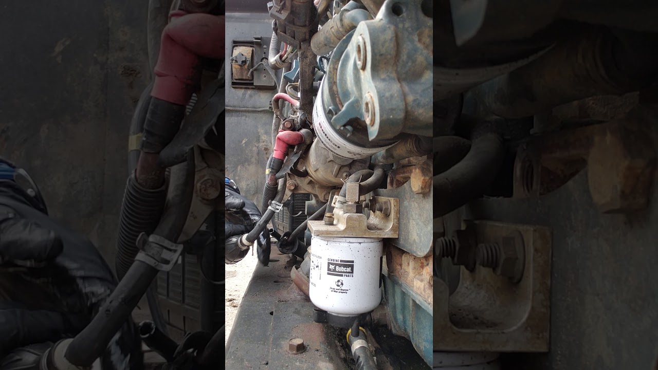 Unclogging fuel lines in a skid steer (only temporarily!)