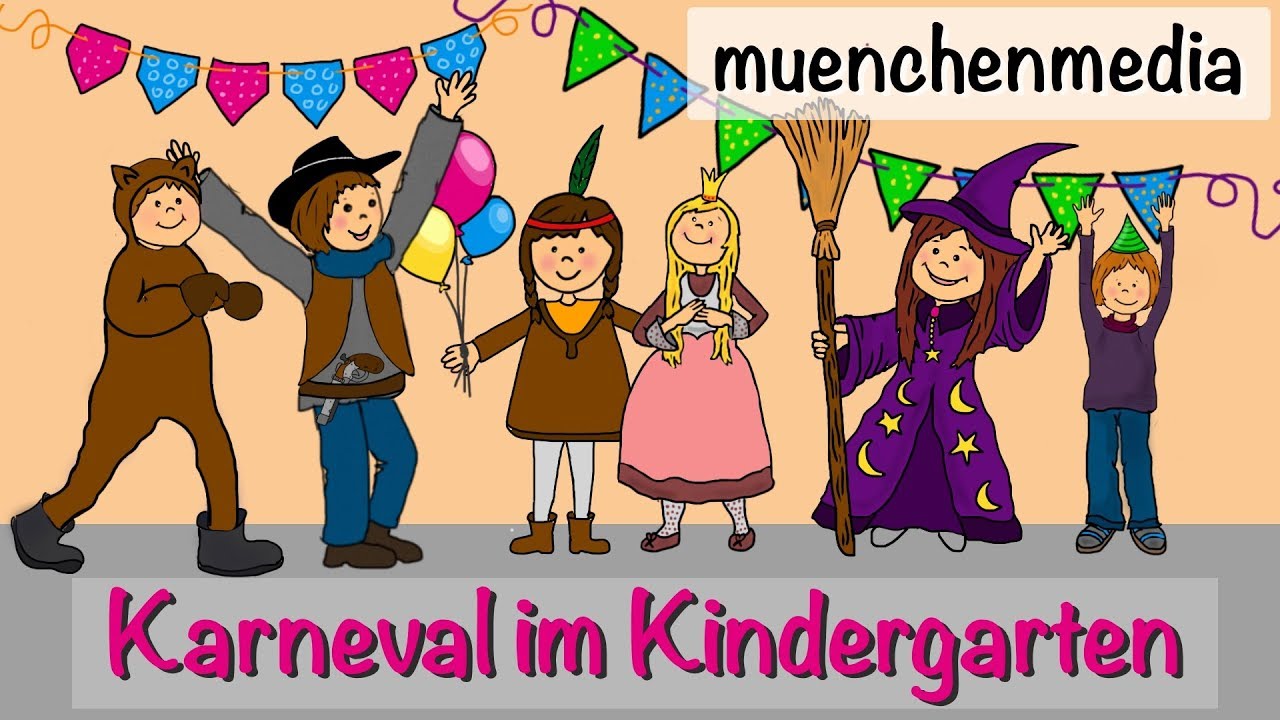 🎵 Karneval im Kindergarten - Faschingslied | Kinderlieder deutsch | Fasching - muenchenmedia