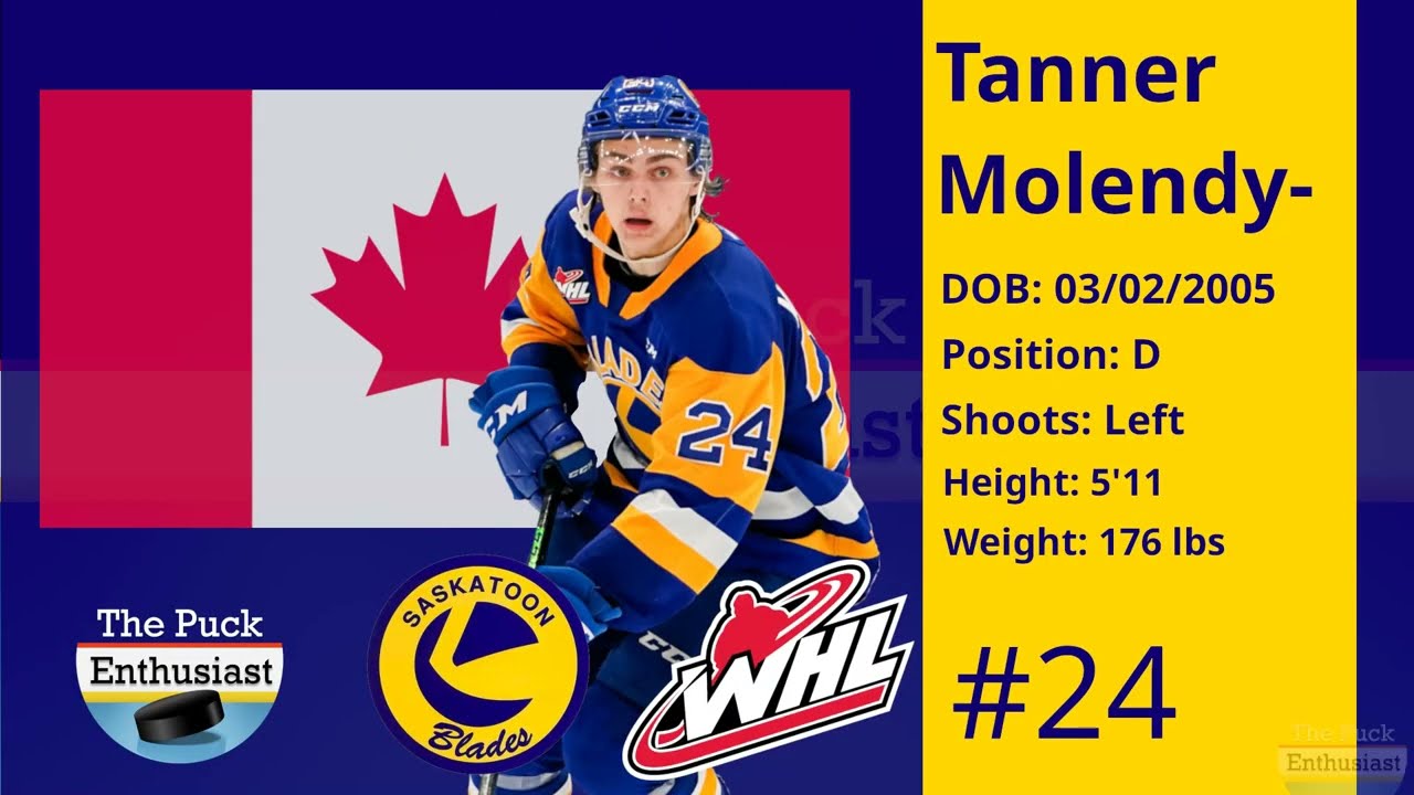 #24 Tanner Molendyk (DY) Shift by Shift 12.02.22 WHL - Saskatoon Blades