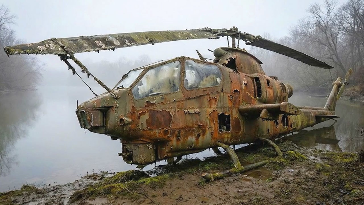 What We Discovered Inside This Abandoned War Helicopter Was Unbelievable