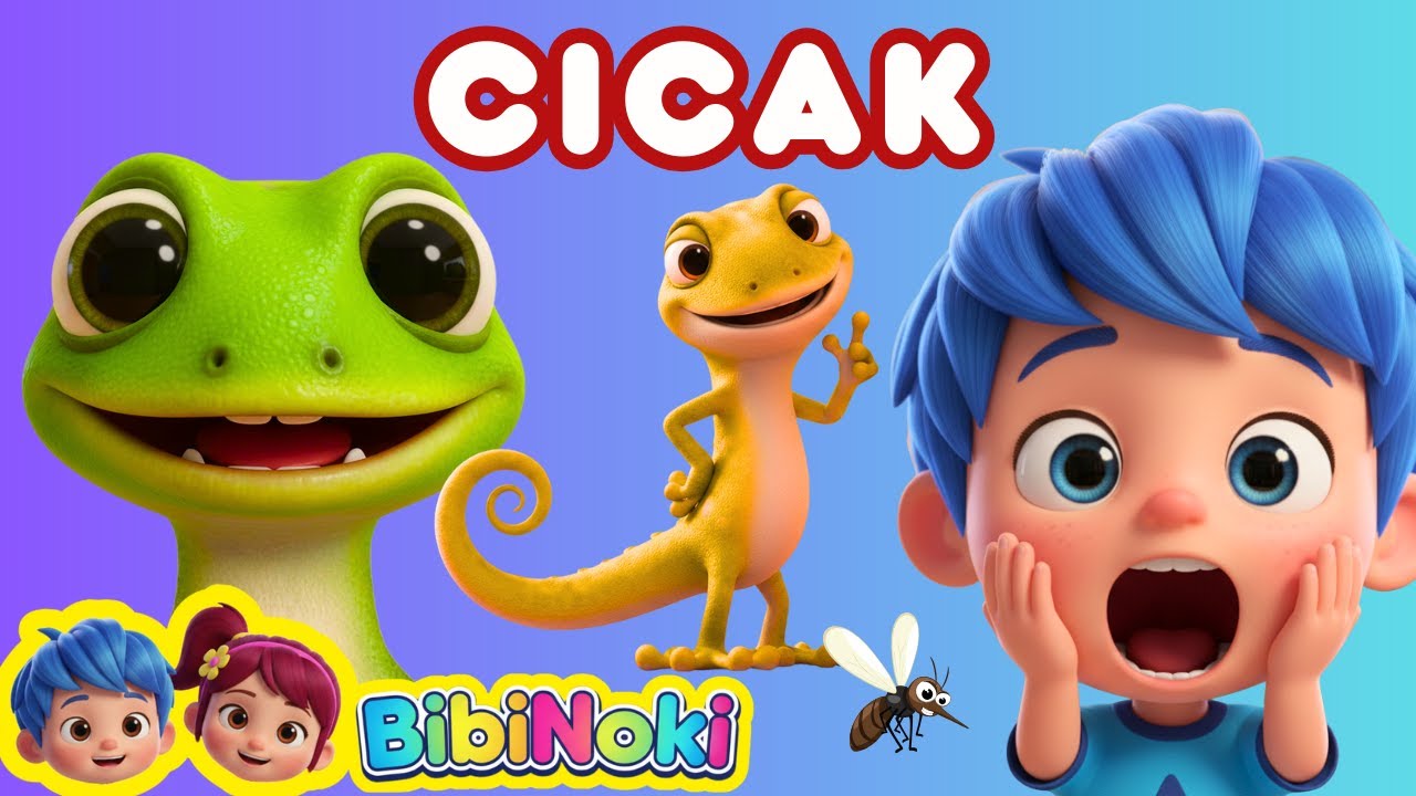 🦎 Cicak Cicak di Dinding 🦟 Lagu Anak Populer & Animasi Edukasi Terbaru - PAUD TK Balita