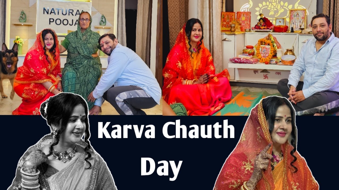 Karva Chauth Full Day Vlog 🤩 देखिए आज क्या-क्या बनाया😋 #karvachauth