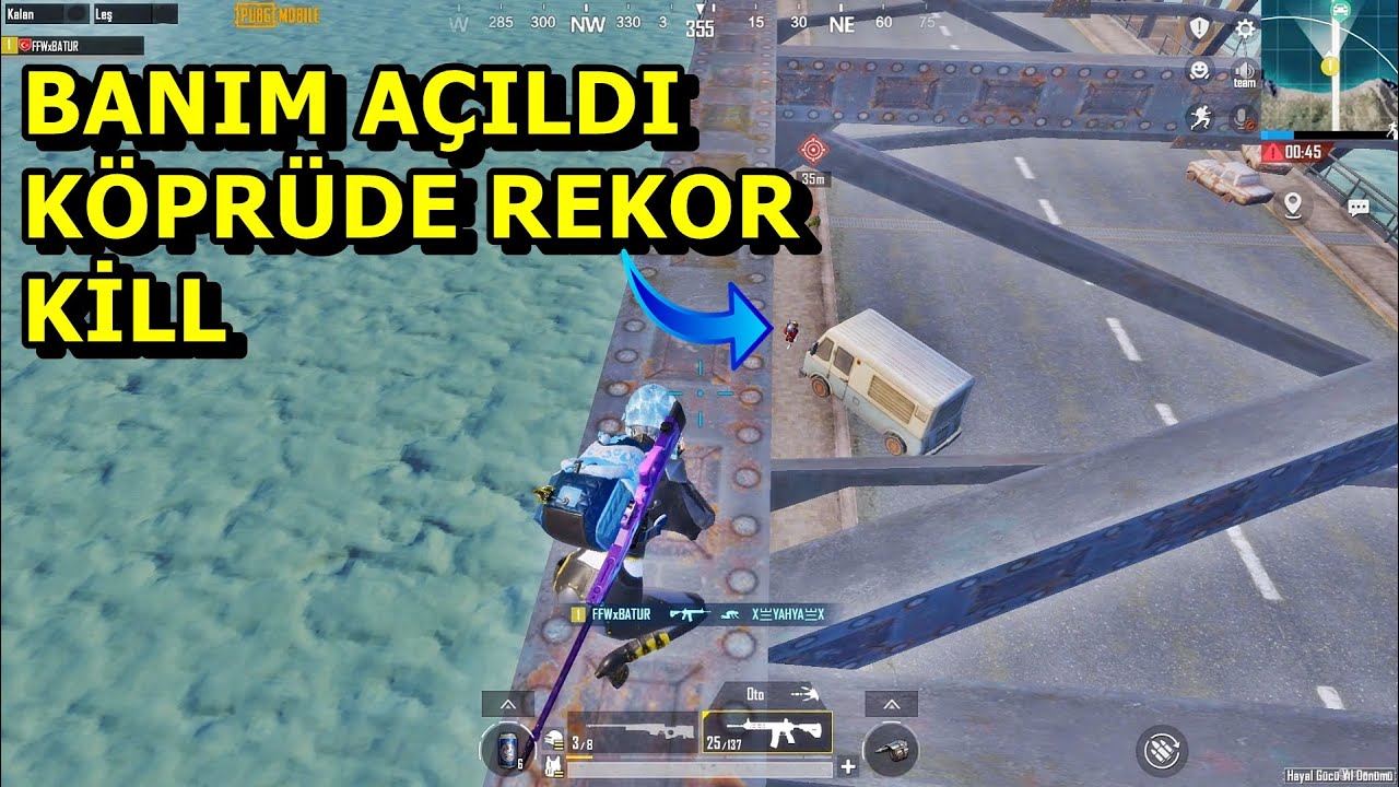 BANIM AÇILDI ! KÖPRÜDE REKOR KİLLS MÜTHİŞ KÖPRÜ MAÇI  SOLO VS SQUAD PUBG MOBİLE