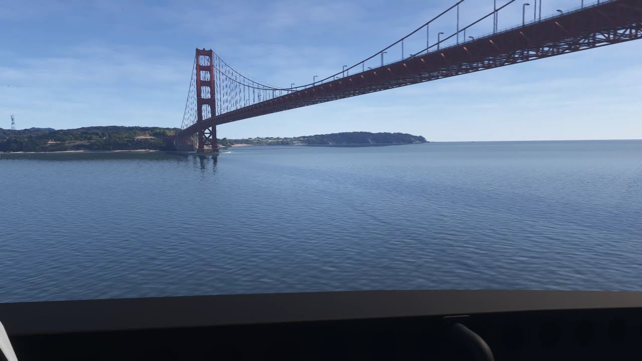 F-22 in the San Francisco area - stress test. Microsoft Flight Simulator 2024