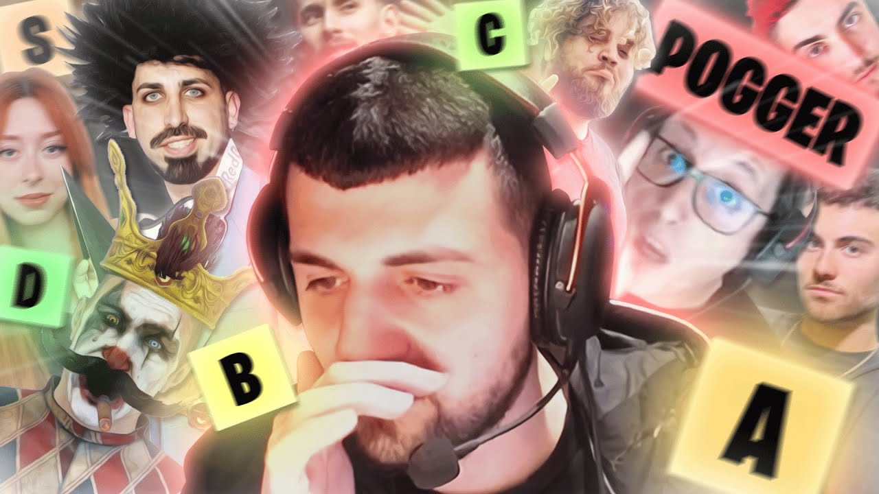 hdstr faz tierlist de STREAMERS TUGAS!