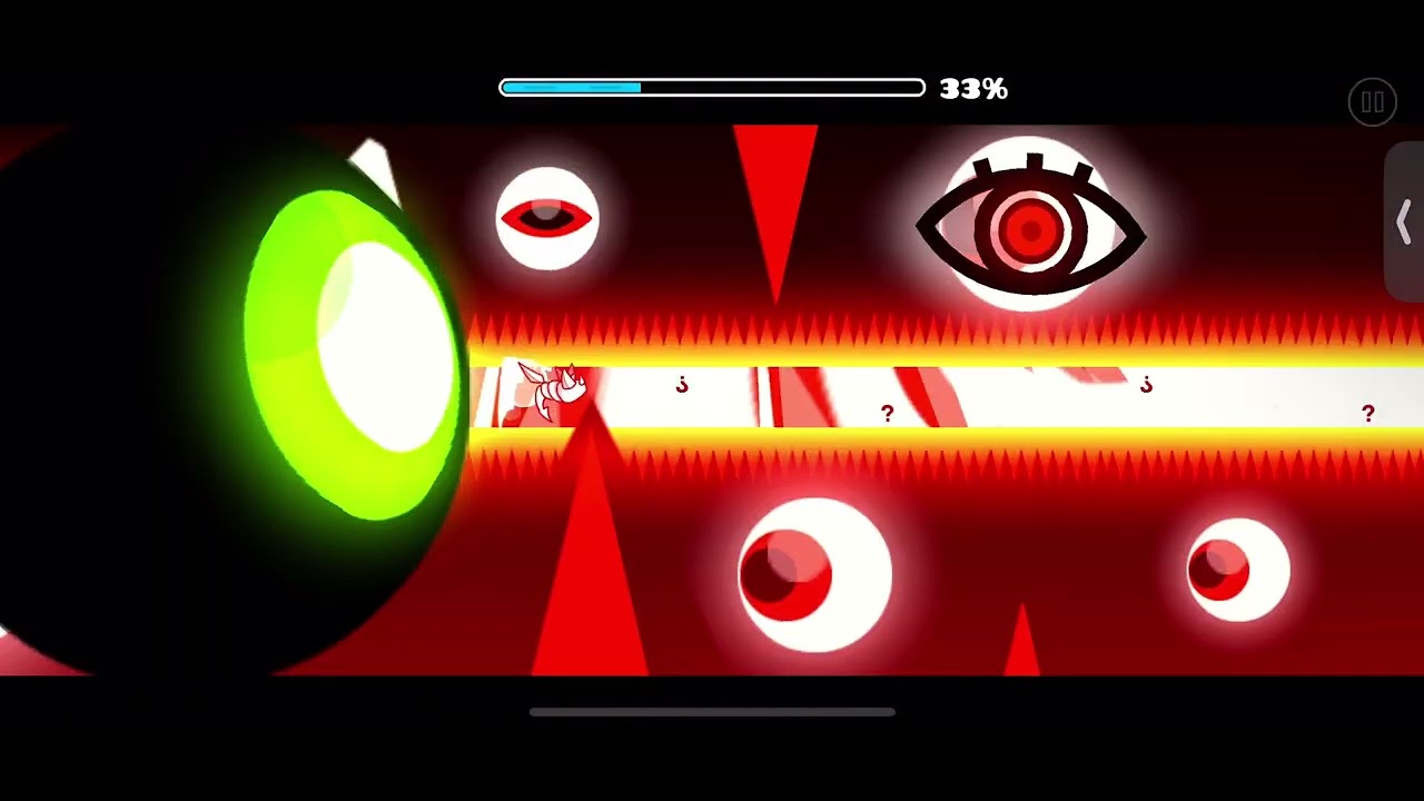 Raw footage of me beating eyespywithmylittleeye geometry dash (epilepsy warning)