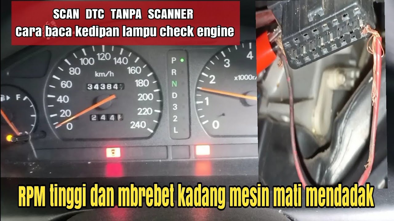 Scan DTC tanpa scanner ( baca kedipan lampu check engine ) Galant hiu V6 #bayuputramotor