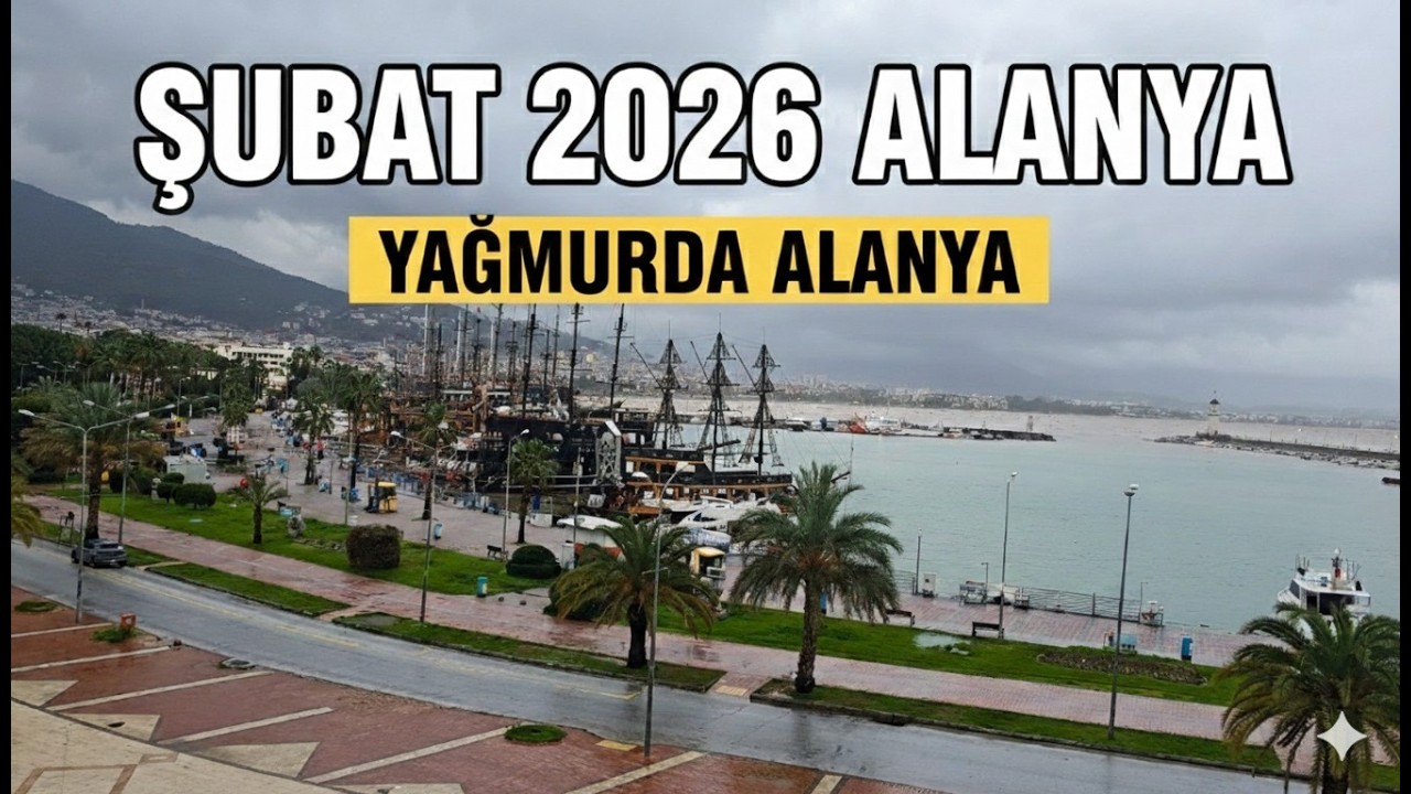 Kışın Alanya Nasıl? | İskele Caddesi, Saat Kulesi ve Sahil Yürüyüşü (2026)