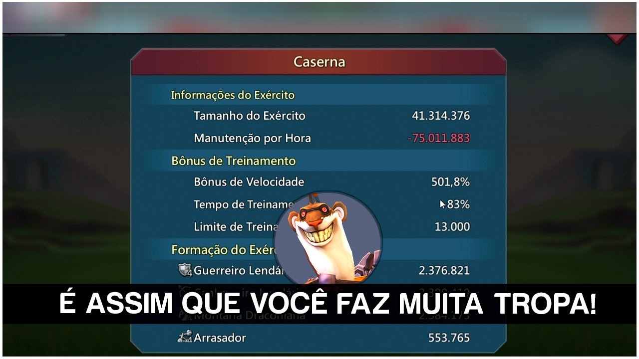 DICA PARA FAZER MUITA TROPA - LORDS MOBILE