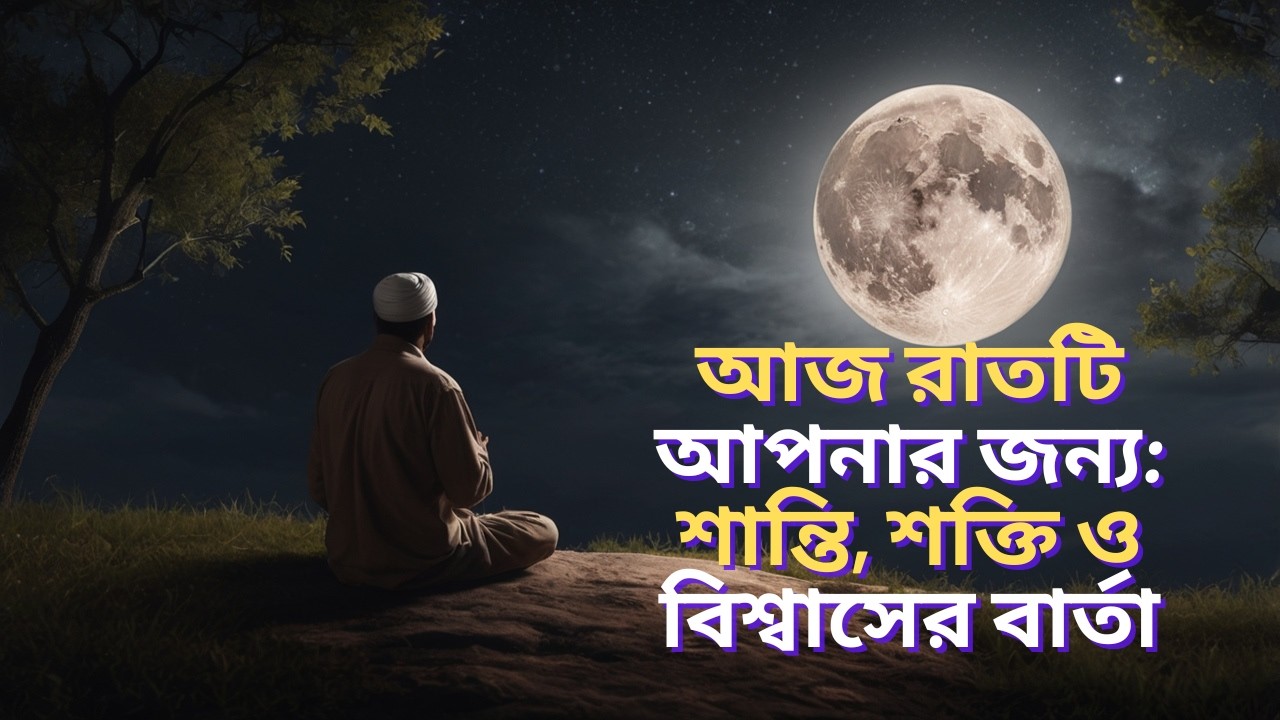 আজ রাতটি আপনার জন্য: শান্তি, শক্তি ও বিশ্বাসের বার্তা! #lighttoparadise #banglaislamicvideo #dua