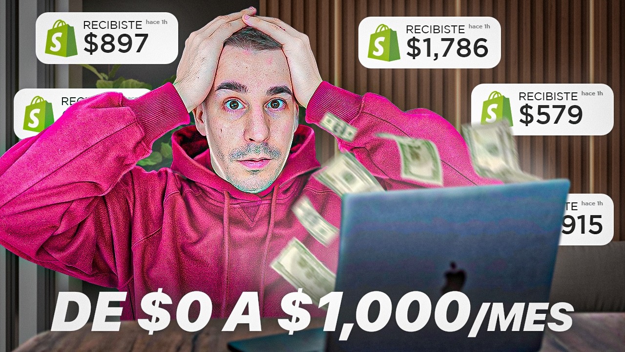 Si tuviera 0€ hoy, así haría Dropshipping para ganar $1000/mes