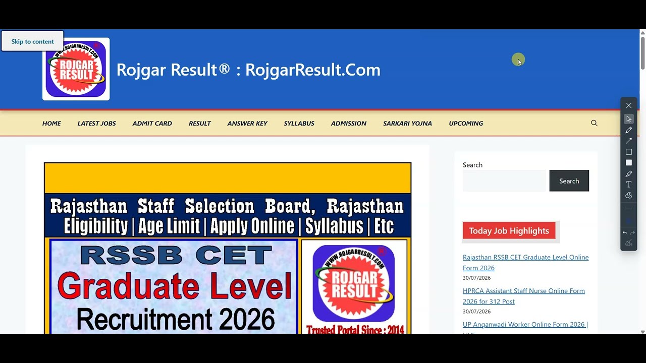 Rajasthan RSSB CET Graduate Level Online Form 2026 | How To Fill | Form Kaise Bhare | Full Video