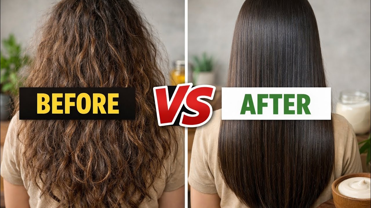 Chemical-Free Hair Straightening Cream at Home