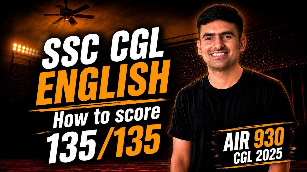 🔥 How I studied ENGLISH to achieve rank 930 in SSC CGL 2025