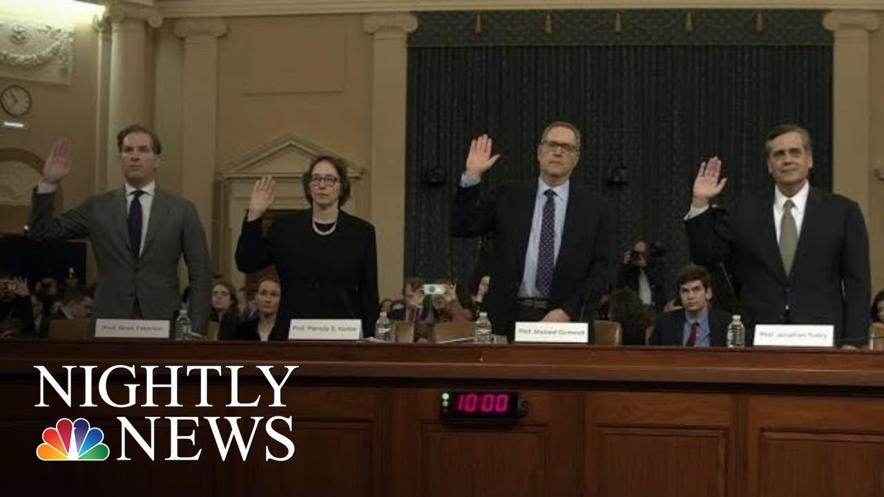 Legal Scholars Say Trump Has Committed Impeachable Offenses At Judiciary Hearing | NBC Nightly News